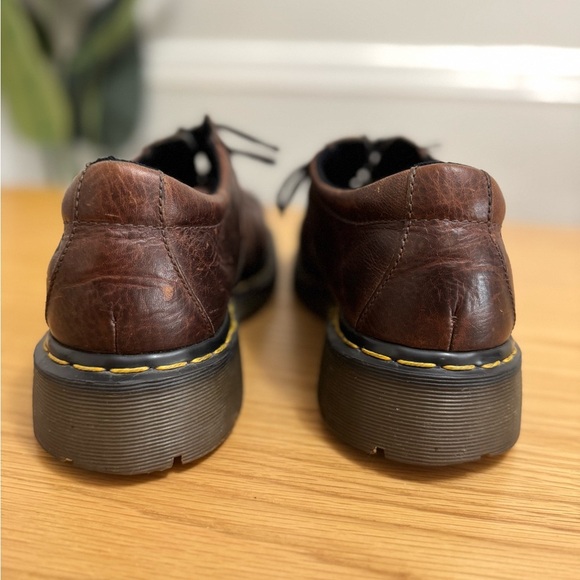 Dr. Martens Made in England  Brown Oxfords Men’s 10 Vintage Chunky Leather Shoes - Picture 5 of 12